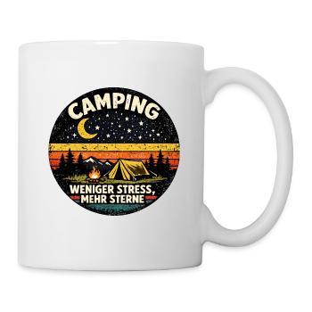 Camping Less Stress More Stars - Mug - white - Right