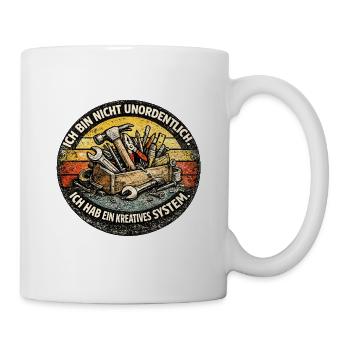 Système créatif au lieu de désordre - Mug blanc - blanc - Droite