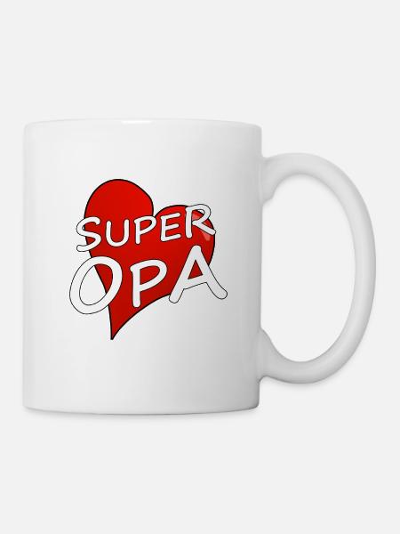 SUPER OPA - Tasse - Weiß
