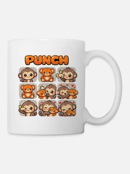 Affe Süßer Baby Faustschlag Geschenk - Tasse - Weiß