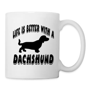 Dachshund - Mug - white - Right