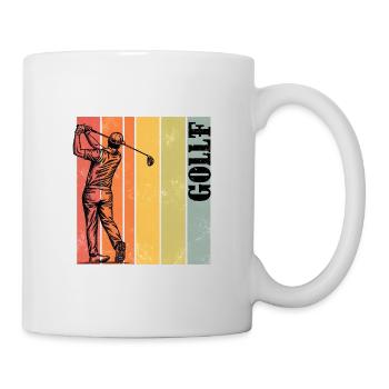 1Homme Humour Golf Idée Drole Golfeur Motif Golf - Mug blanc - blanc - Droite