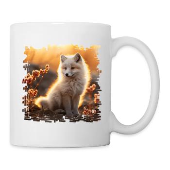 Arctic fox in the Sobbeb sinking - Mug - white - Right