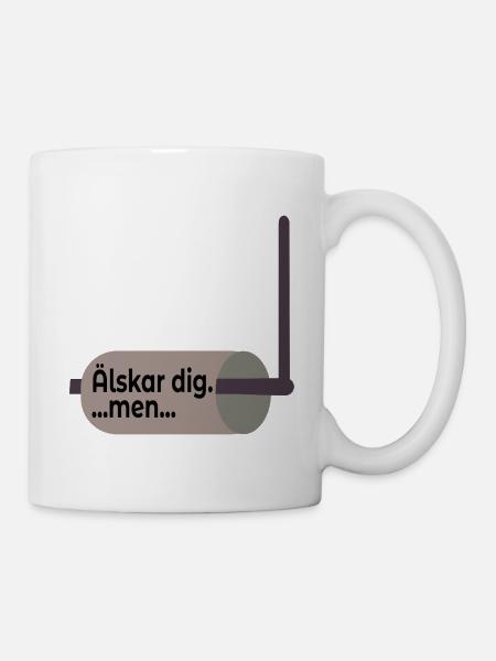 Beziehung zum Toilettenpapierhalter - Tasse - Weiß