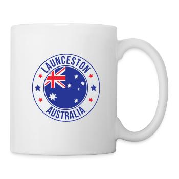 Emblème de Launceston Australia - Mug blanc - blanc - Droite