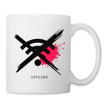 Chronically Offline - Digital Detox Art  - Tasse - Weiß - Rechts