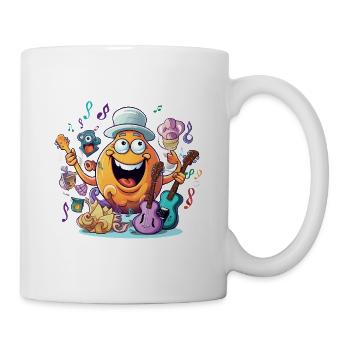 Fruit Rocker à la guitare - Mug blanc - blanc - Droite