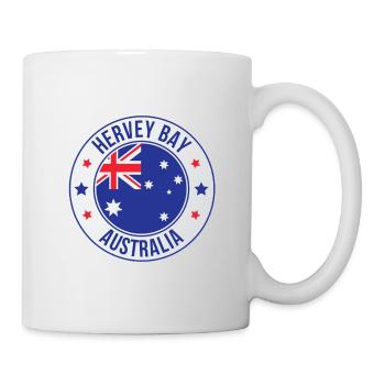 Emblème de Hervey Bay Australie - Mug blanc - blanc - Droite