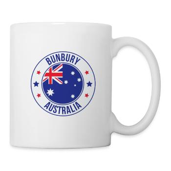Insigne du drapeau australien de Bunbury - Mug blanc - blanc - Droite