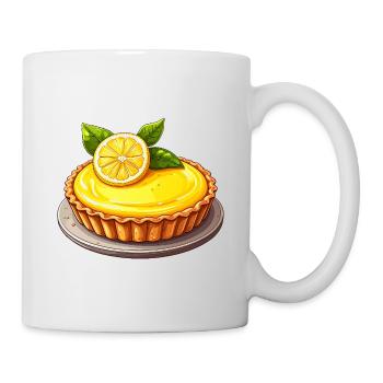 Cake with lemon - Mug - white - Right
