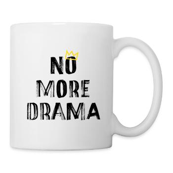 No More Drama – Clear Typography Saying - Mug - white - Right