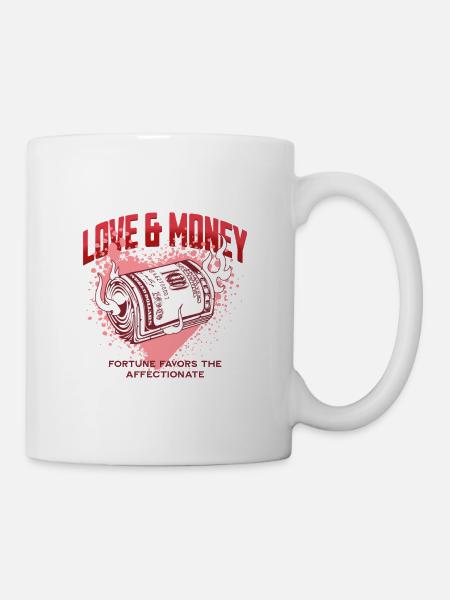 Love and Money on Fire - Mug - white