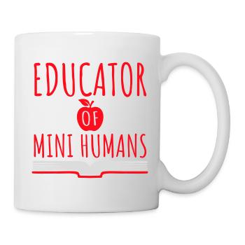Educator Of Little Humans Teacher Funny Kids - Mug - white - Right