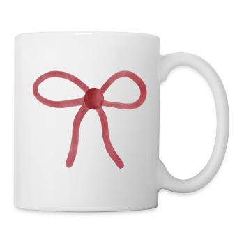 Watercolor Ribbon Bow - Mug - white - Right