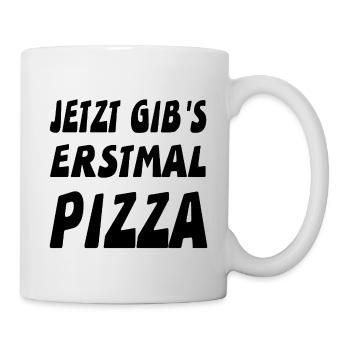 Pizza - Tasse - Weiß - Rechts