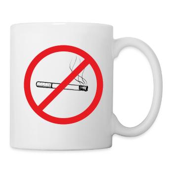 Non-smoking sign - illustration - Mug - white - Right
