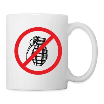 Grenade prohibited! Peace! - Illustration - Mug - white - Right