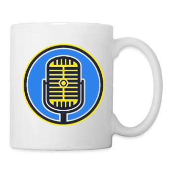 Retro Microphone Badge - Mug - white - Right