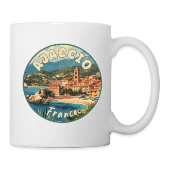 Explore Ajaccio In France Mediterranean Paradise - Mug - white - Right