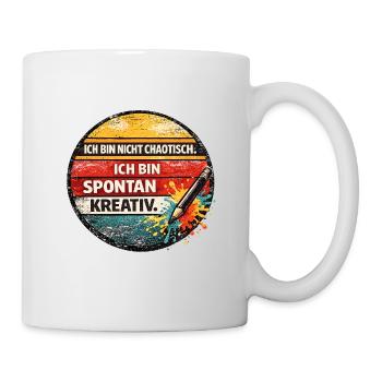Spontaneously creative: Not chaotic - Mug - white - Right