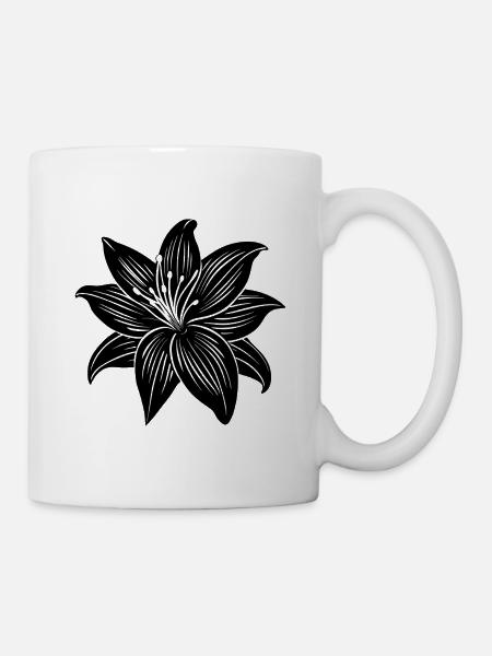 Lilienblüte - Tasse - Weiß