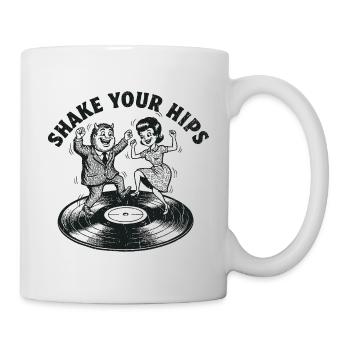 Shake Your Hips Vinyl Dance - Tasse - Weiß - Rechts