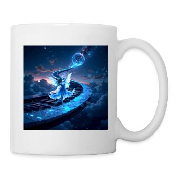 Keys: Pfad zum Mond - Tasse - Weiß - Rechts