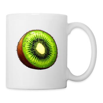 Kiwi - Tasse - Weiß - Rechts
