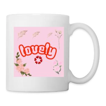 Lucky Neon Floral on Pink - Mug - white - Right