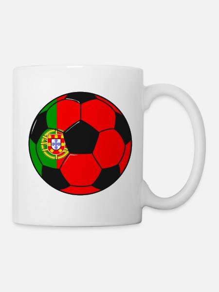 Fußballmannschaft Portugal - Tasse - Weiß