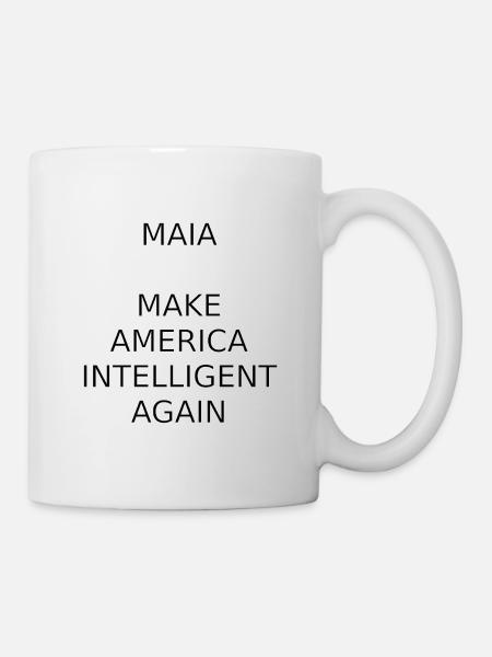 MAIA-MAKE AMERICA INTELLIGENT AGAIN - Tasse - Weiß