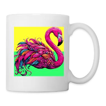 Flamant - Mug blanc - blanc - Droite
