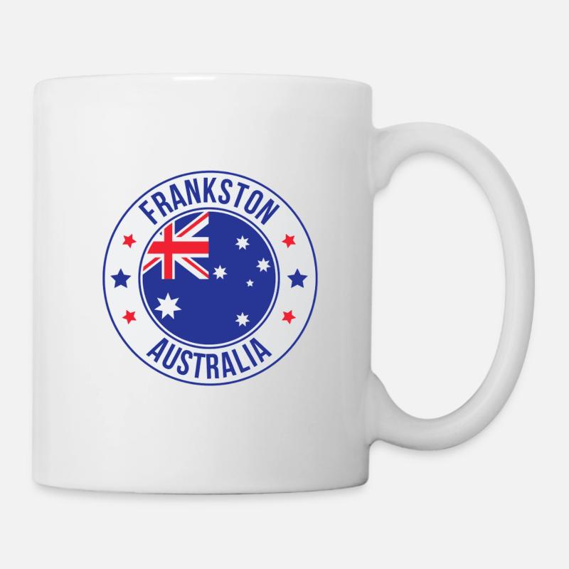Emblème Frankston Australia - Mug blanc - blanc