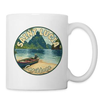 Discover Saint Lucia Caribbean Tropical Paradise - Mug - white - Right
