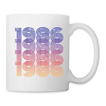 Millésime 1986 - Mug blanc - blanc - Droite