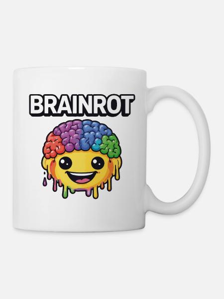 Brainrot Rainbow Smile - Mug - white