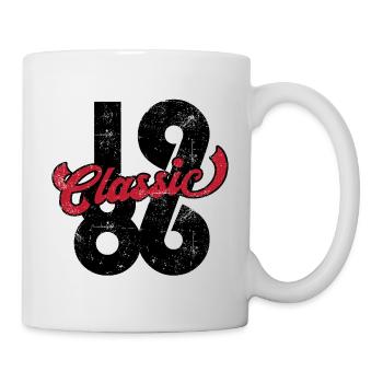 1986 40. Geburtstag - Tasse - Weiß - Rechts