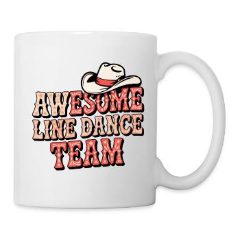 Awesome Line Dance Team - Tasse - Weiß - Rechts