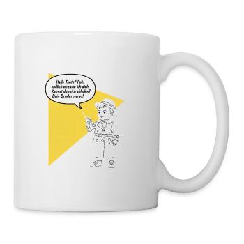 Hello aunt - pick up? Your brother is funny annoying - Mug - white - Right
