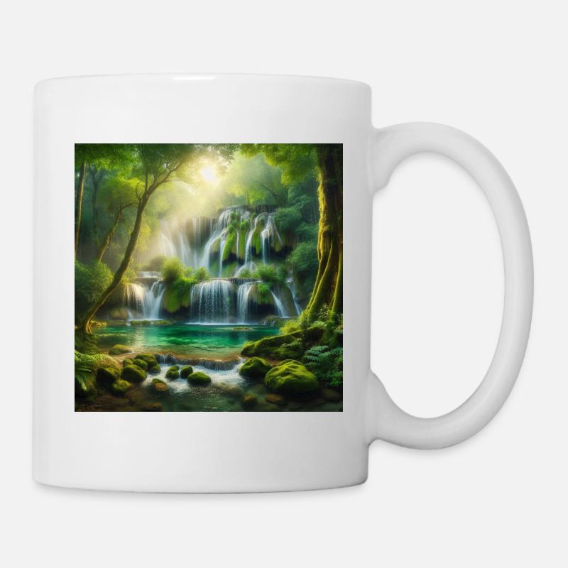 Cascade des rêves - Mug blanc - blanc