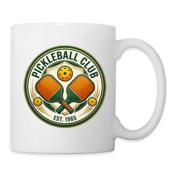 Vintage Pickleball Club logo - Mug - white - Right