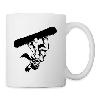 Slopestyle Salto Freestyle Winter Sports Action - Mug - white - Right