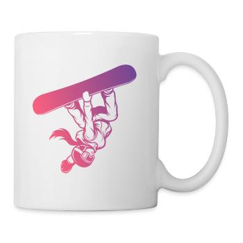 Slopestyle Salto Freestyle Winter Sports Action - Mug - white - Right