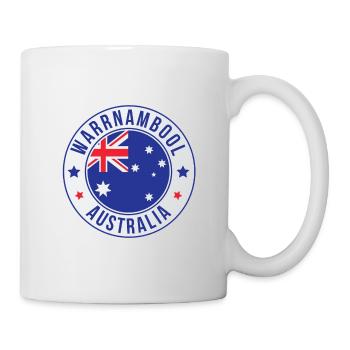 Insigne rond de Warrnambool Australie - Mug blanc - blanc - Droite