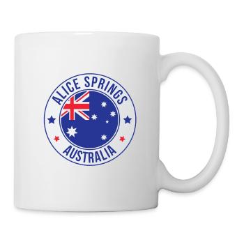 Emblème de l’écusson d’Alice Springs Australie - Mug blanc - blanc - Droite