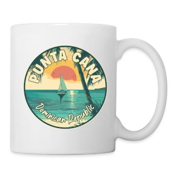 Entdecken Sie Punta Cana in der Dominikanischen Republik - Tasse - Weiß - Rechts