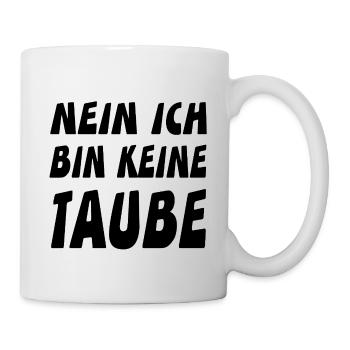 Tauben - Tasse - Weiß - Rechts