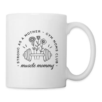 Maman de la salle de sport, maman musclée, maman en forme drôle - Mug blanc - blanc - Droite