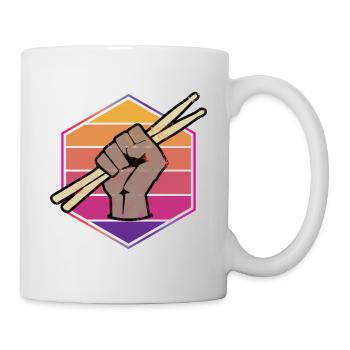 Drummer Schlagzeuger - Mug - white - Right