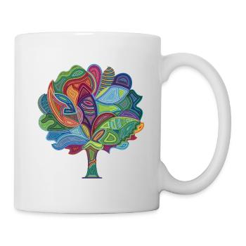 Arbre de Magie des Couleurs - Mug blanc - blanc - Droite